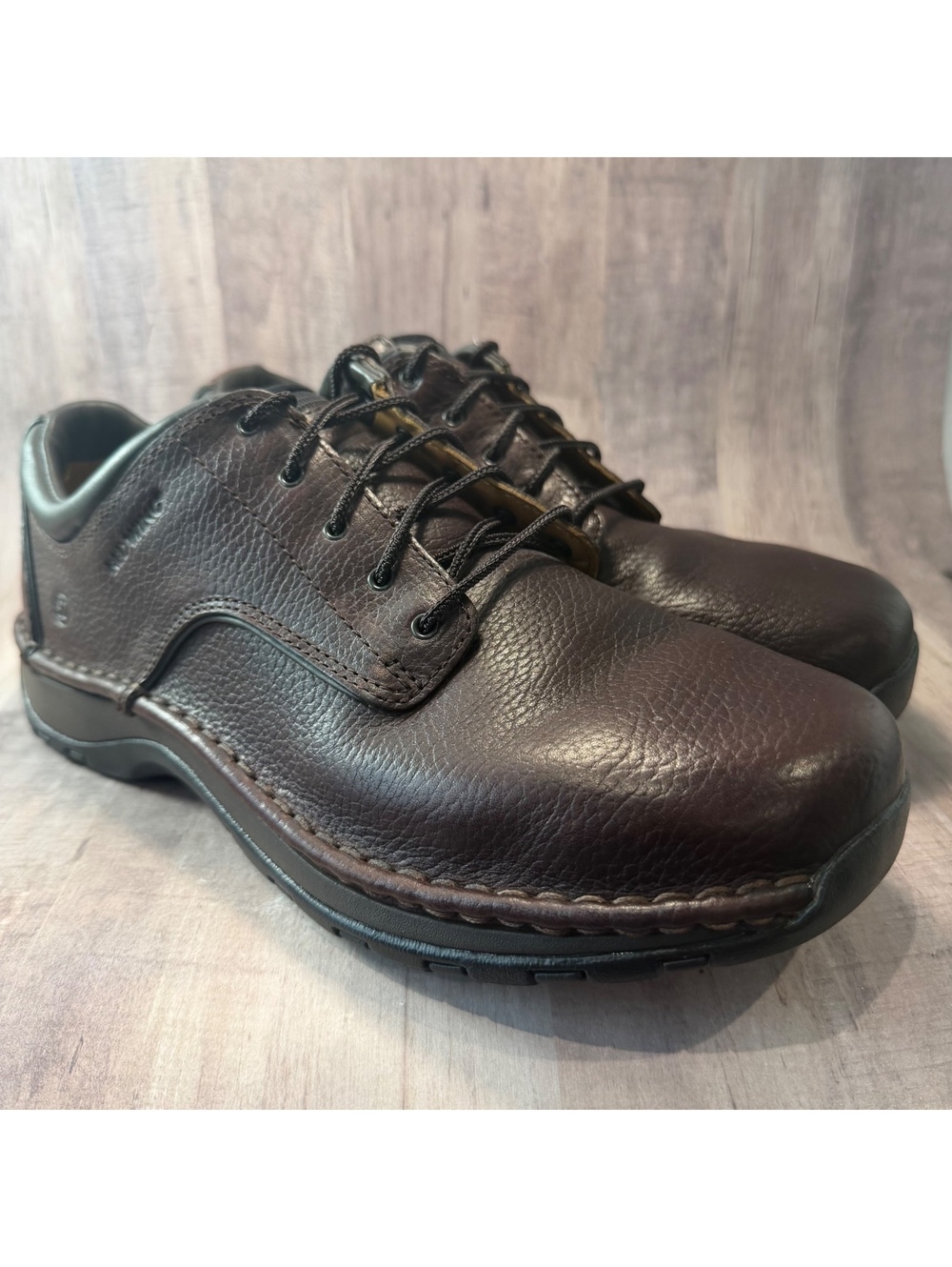Red Wing 8704 Stitchmax Work Oxfords Mens 10 EE Brown Laced Slip Resistant Shoes